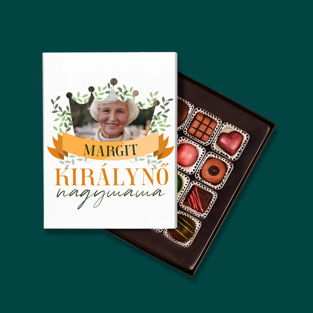 Fotó És Felirat: Nagymama Királynő - Praliné