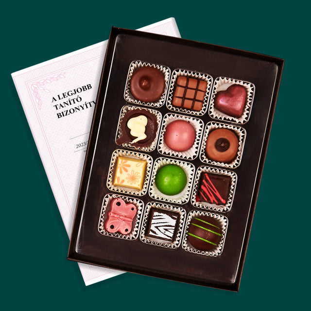 Fotó És Felirat: A Legjobb Tanító Bizonyítványa - Praliné