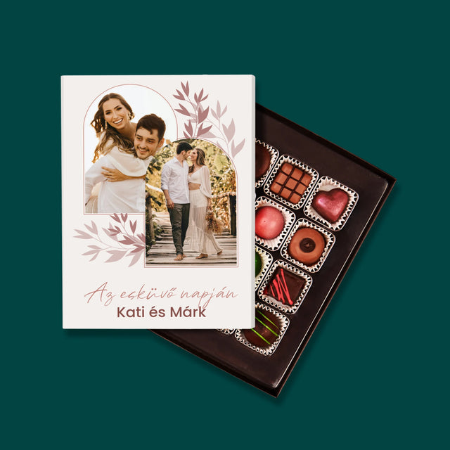 Fotókollázs: Az Esküvő Napján - Praliné