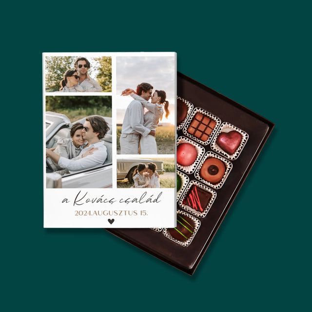 Fotókollázs: Család - Praliné