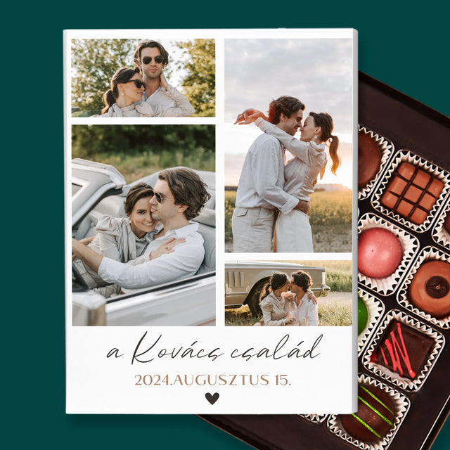 Fotókollázs: Család - Praliné