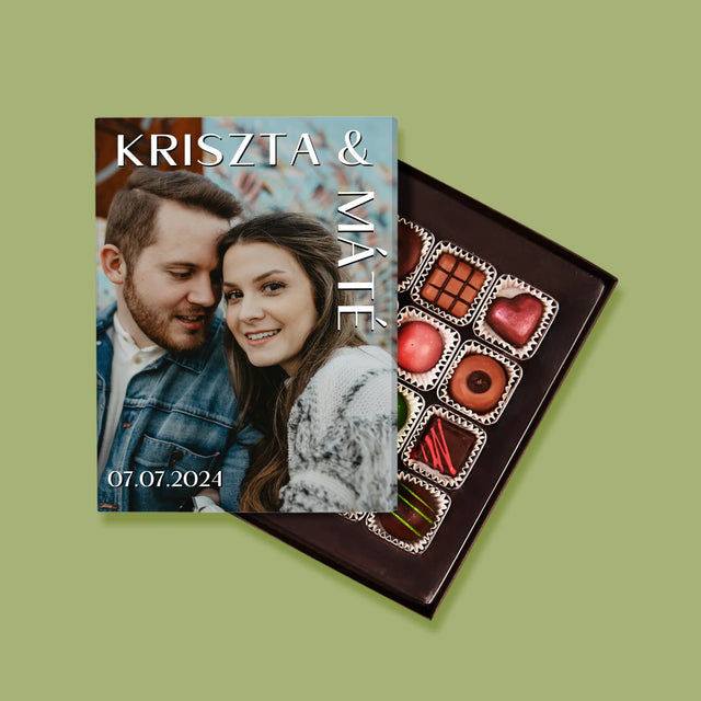 Fotó És Felirat: Keresztnevek Esküvő - Praliné