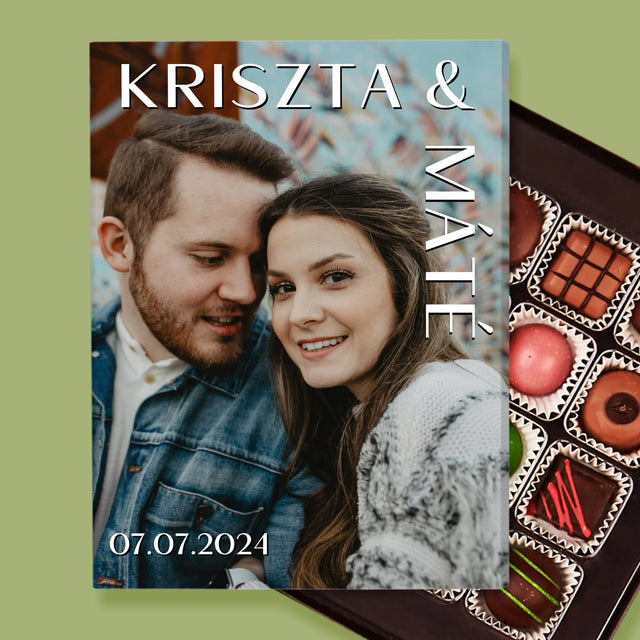 Fotó És Felirat: Keresztnevek Esküvő - Praliné