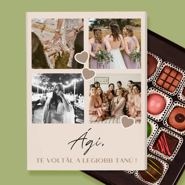 Fotókollázs: Köszönet Kollázs Képekből A Tanúnak - Praliné