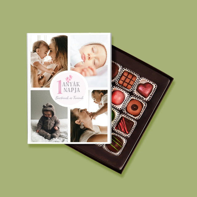 Fotókollázs: Első Anyák Napja - Praliné