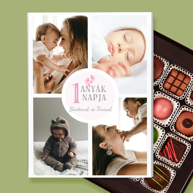 Fotókollázs: Első Anyák Napja - Praliné