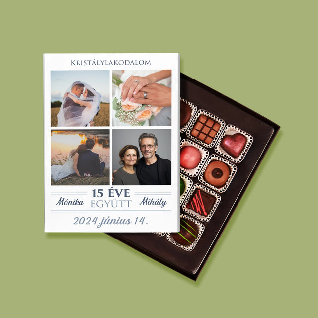 Fotókollázs: 15 Éve Együtt - Praliné