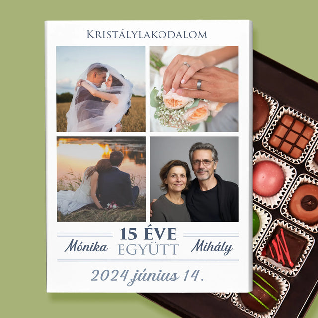 Fotókollázs: 15 Éve Együtt - Praliné