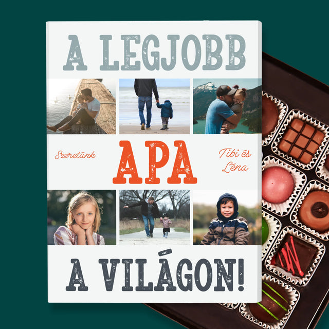 Fotókollázs: A Legjobb Apa A Világon Fénykép - Praliné