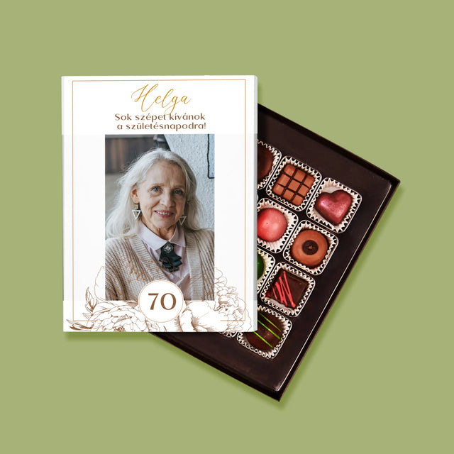 Fotó És Felirat: 70. Születésnapi Bazsarózsa - Praliné