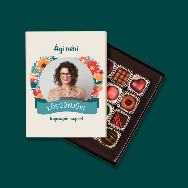 Fotó És Felirat: Köszönet Az Óvónőnek - Praliné