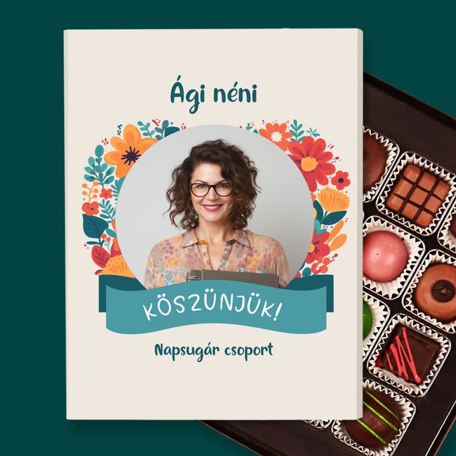 Fotó És Felirat: Köszönet Az Óvónőnek - Praliné