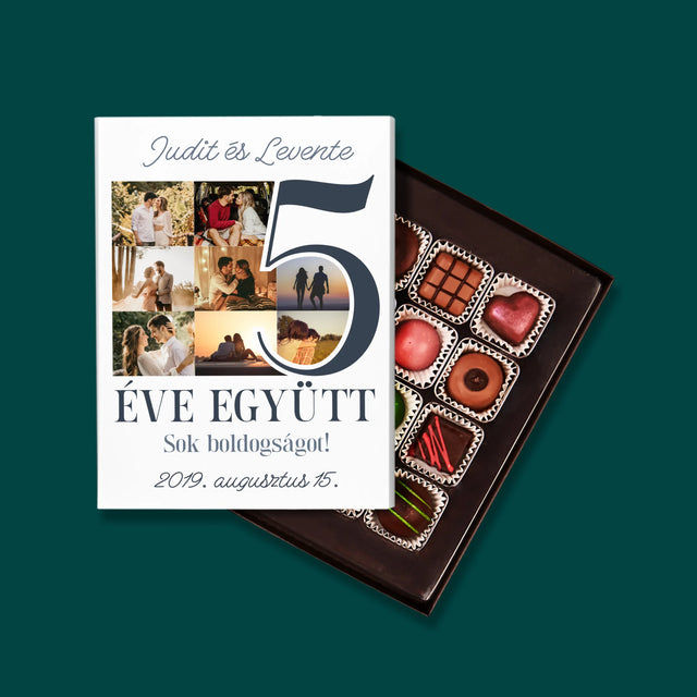 Fotókollázs: 5 Éve Együtt - Praliné