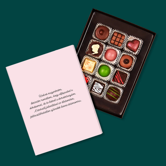 Fotókollázs: Keresztanya Felkérő - Praliné