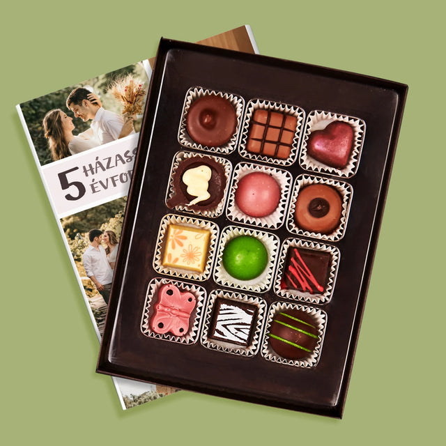 Fotókollázs: 5. Házassági Évforduló - Praliné