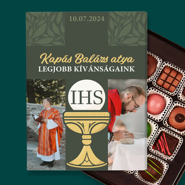 Fotókollázs: Legjobbakat Kívánjuk Kereszt - Praliné