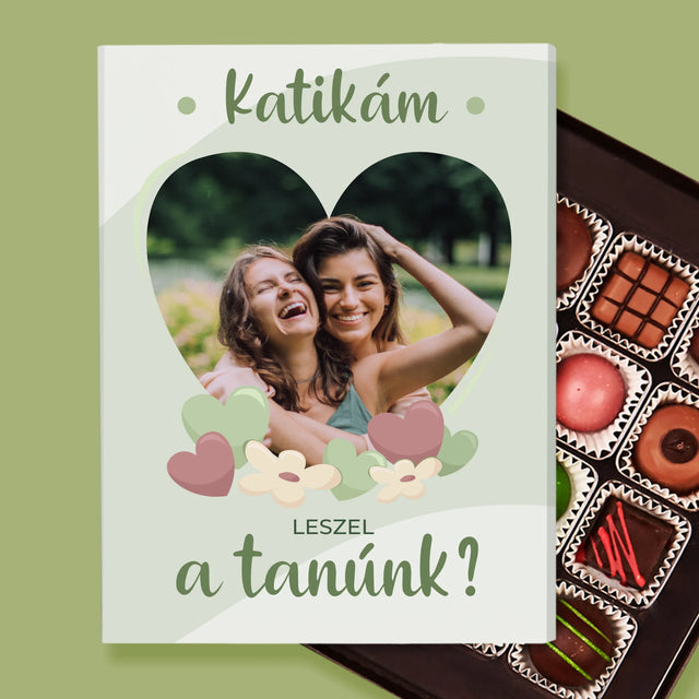 Fotó és aláírás: Leszel a koszorúslányom virágai - Személyre szabott pralinék | HU