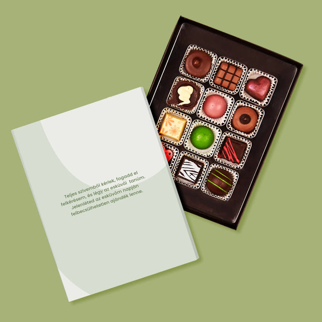 Fotó és aláírás: Leszel a koszorúslányom virágai - Személyre szabott pralinék | HU