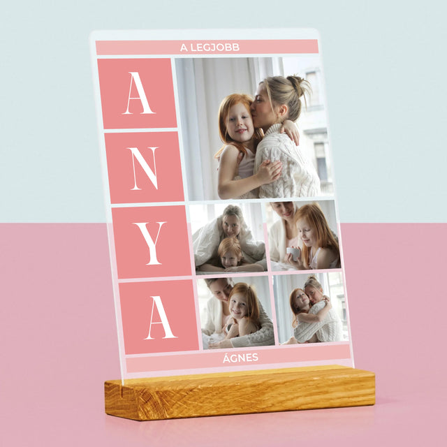 Fotókollázs: A Legjobb Anya Kollázs - Akrilüvegre Nyomtatott Kép