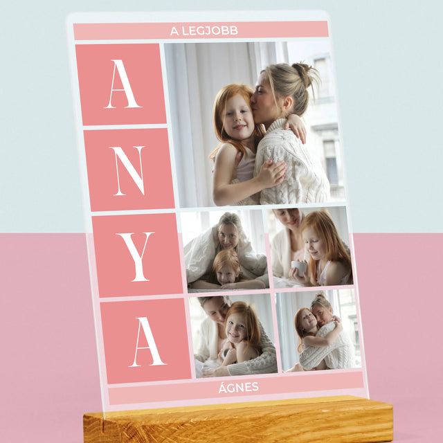 Fotókollázs: A Legjobb Anya Kollázs - Akrilüvegre Nyomtatott Kép