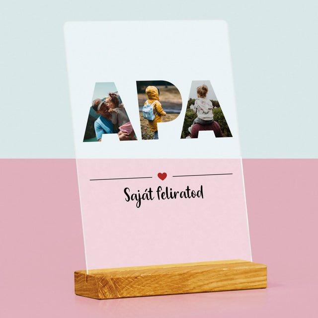 Szó Fotókból: Apa A Fényképeidből - Akrilüvegre Nyomtatott Kép