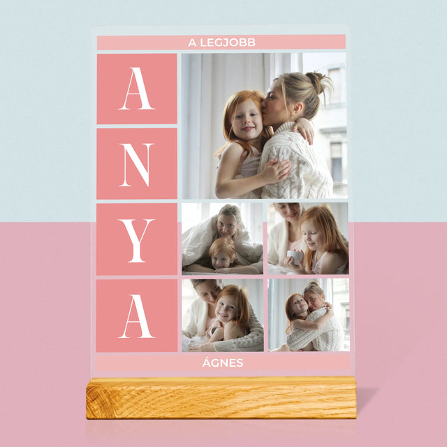 Fotókollázs: A Legjobb Anya Kollázs - Akrilüvegre Nyomtatott Kép