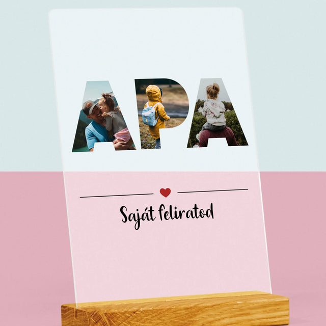 Szó Fotókból: Apa A Fényképeidből - Akrilüvegre Nyomtatott Kép