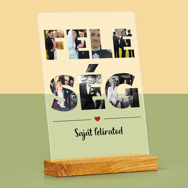 Szó Fotókból: Feleség Fotókból - Akrilüvegre Nyomtatott Kép