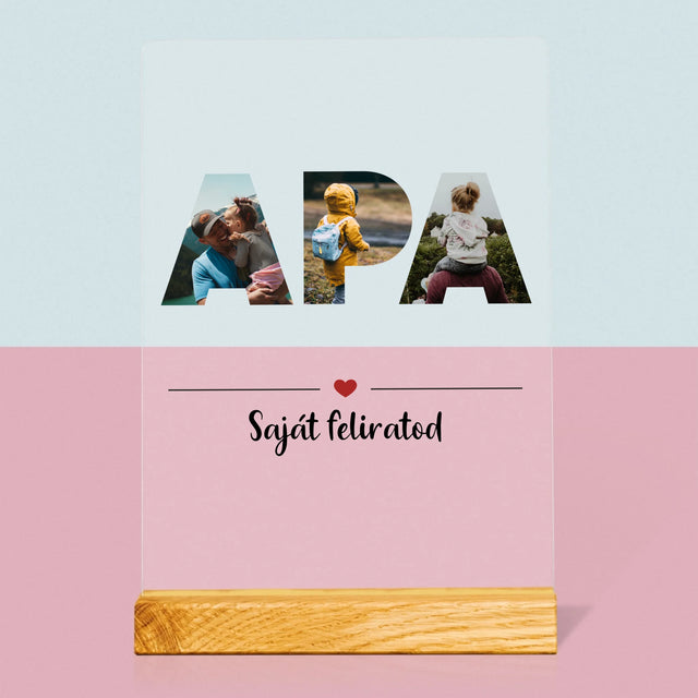 Szó Fotókból: Apa A Fényképeidből - Akrilüvegre Nyomtatott Kép