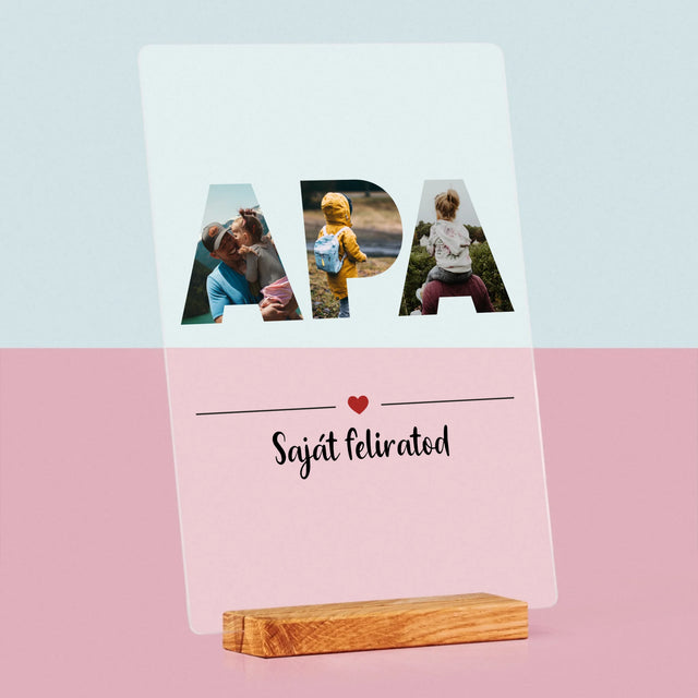 Szó Fotókból: Apa A Fényképeidből - Akrilüvegre Nyomtatott Kép