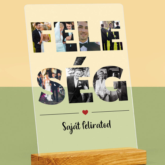 Szó Fotókból: Feleség Fotókból - Akrilüvegre Nyomtatott Kép