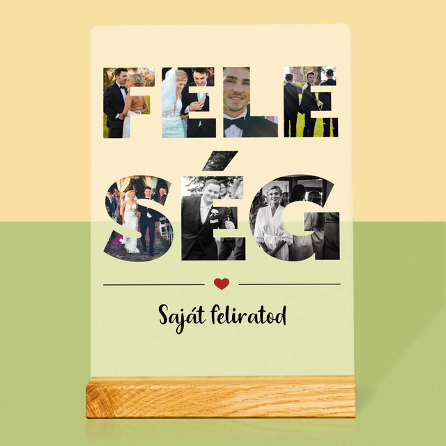 Szó Fotókból: Feleség Fotókból - Akrilüvegre Nyomtatott Kép