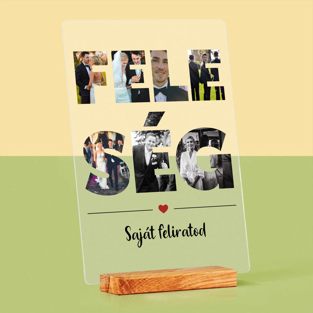 Szó Fotókból: Feleség Fotókból - Akrilüvegre Nyomtatott Kép