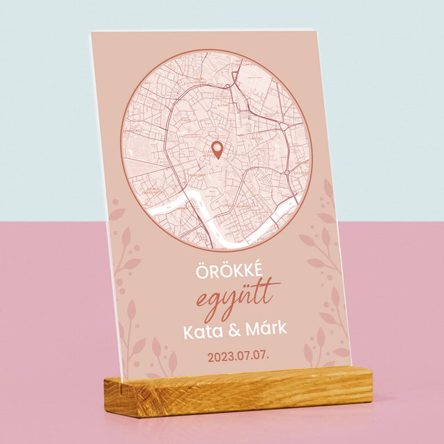 Városi Térkép: Várostérkép: Ahol Minden Elkezdődött - Akrilüvegre Nyomtatott Kép