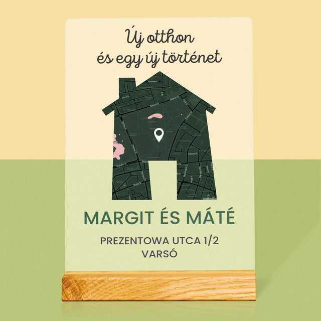 Városi Térkép: Várostérkép: Új Otthon - Akrilüvegre Nyomtatott Kép