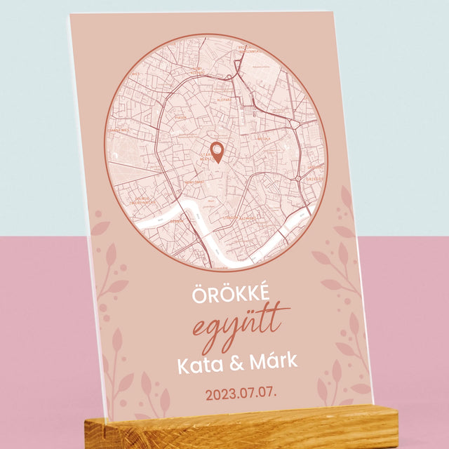 Városi Térkép: Várostérkép: Ahol Minden Elkezdődött - Akrilüvegre Nyomtatott Kép