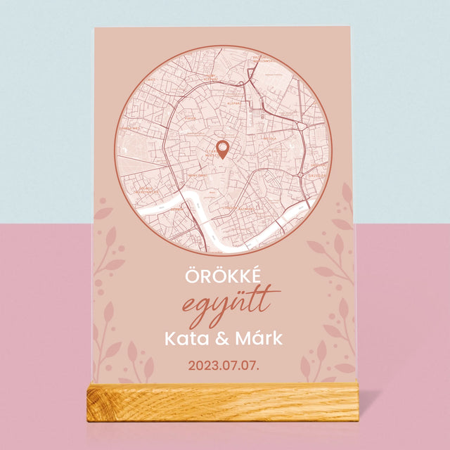 Városi Térkép: Várostérkép: Ahol Minden Elkezdődött - Akrilüvegre Nyomtatott Kép