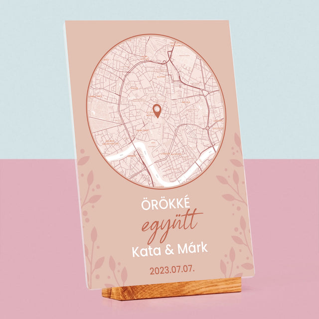 Városi Térkép: Várostérkép: Ahol Minden Elkezdődött - Akrilüvegre Nyomtatott Kép