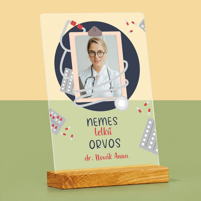 Fotó És Felirat: Nemes Lelkű Orvos - Akrilüvegre Nyomtatott Kép