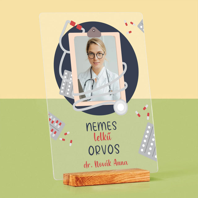 Fotó És Felirat: Nemes Lelkű Orvos - Akrilüvegre Nyomtatott Kép