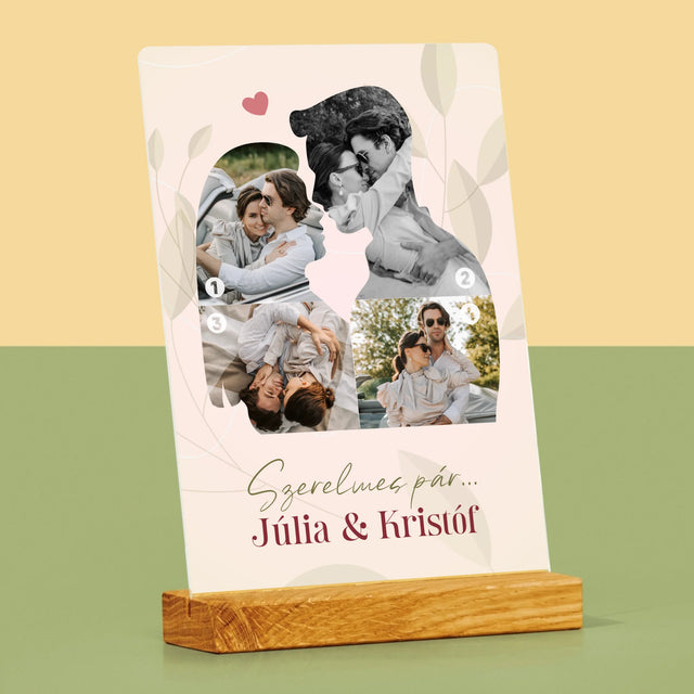 Alakzat Fotókból: Szerelmes Pár - Akrilüvegre Nyomtatott Kép