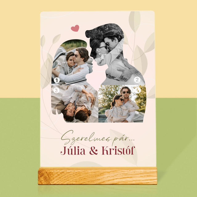 Alakzat Fotókból: Szerelmes Pár - Akrilüvegre Nyomtatott Kép