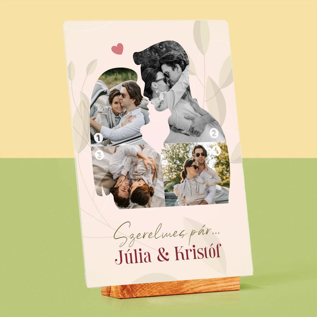 Alakzat Fotókból: Szerelmes Pár - Akrilüvegre Nyomtatott Kép