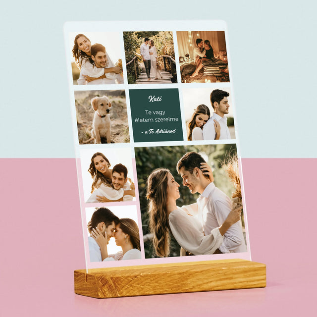 Fotókollázs: Szerelmi Kollázs - Akrilüvegre Nyomtatott Kép