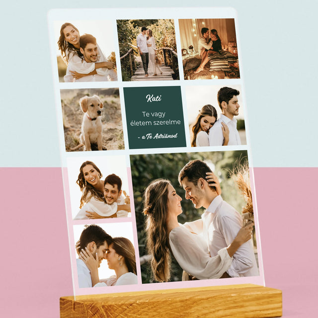 Fotókollázs: Szerelmi Kollázs - Akrilüvegre Nyomtatott Kép