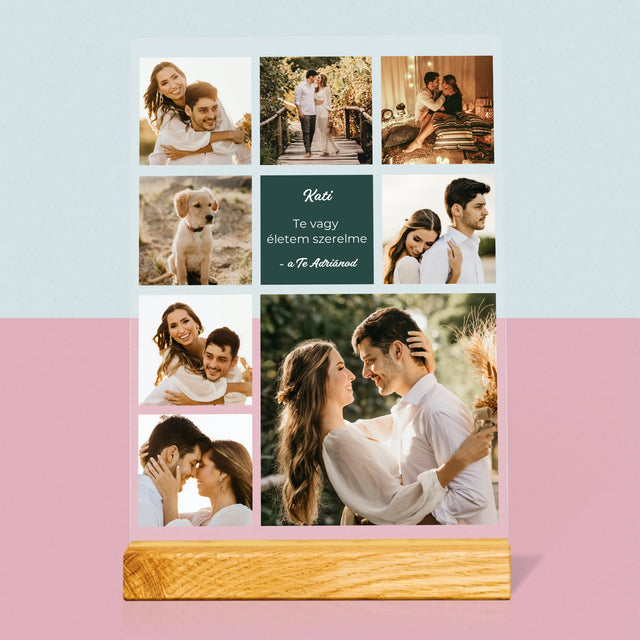 Fotókollázs: Szerelmi Kollázs - Akrilüvegre Nyomtatott Kép