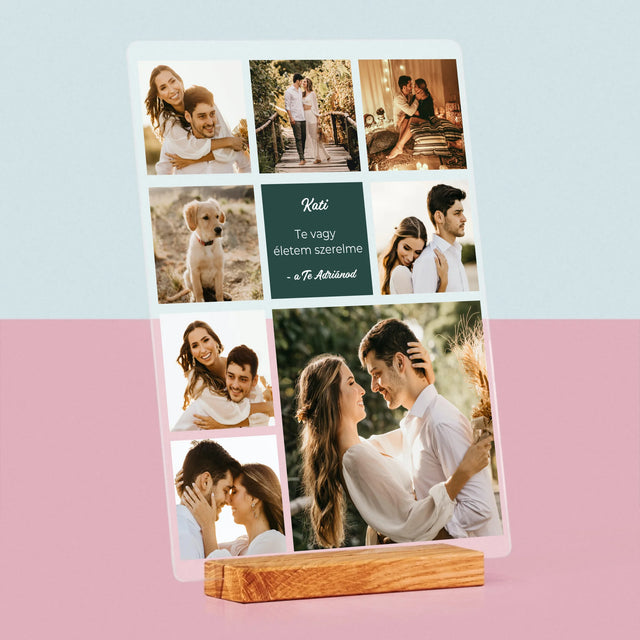 Fotókollázs: Szerelmi Kollázs - Akrilüvegre Nyomtatott Kép