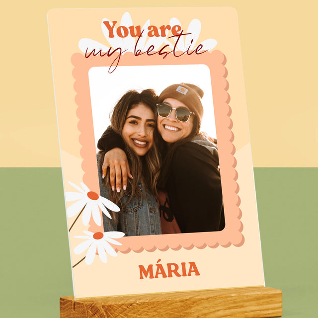 Fotókollázs: Besties Képek - Akrilüvegre Nyomtatott Kép