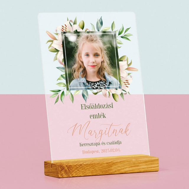 Fotó És Felirat: Elsőáldozás Emlékére - Akrilüvegre Nyomtatott Kép