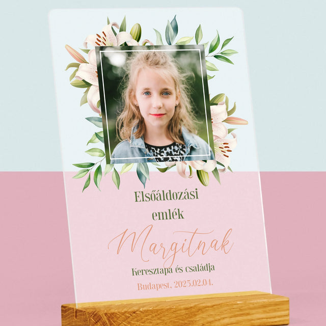 Fotó És Felirat: Elsőáldozás Emlékére - Akrilüvegre Nyomtatott Kép